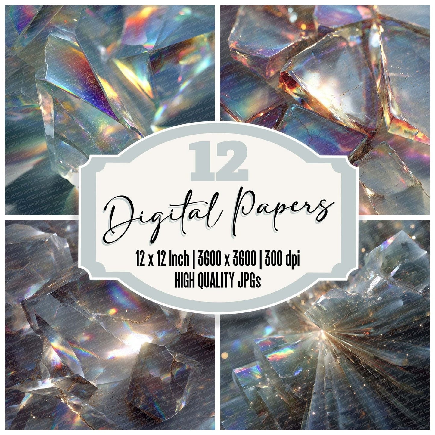 Crystal Interface Digital Paper Pack (DDD001358)