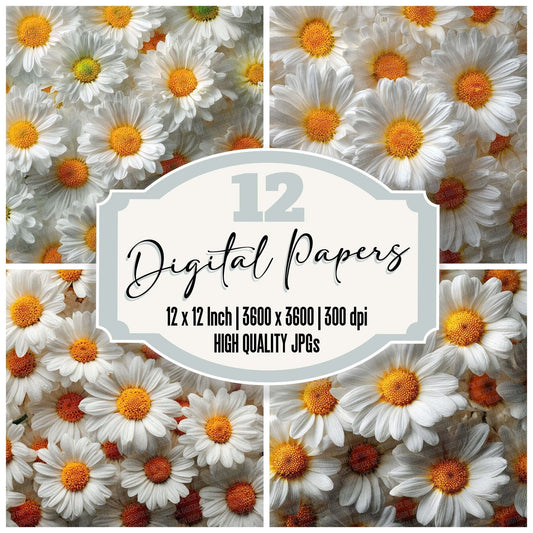 Daisy Overhead Fill Digital Paper Pack (DDD001384)