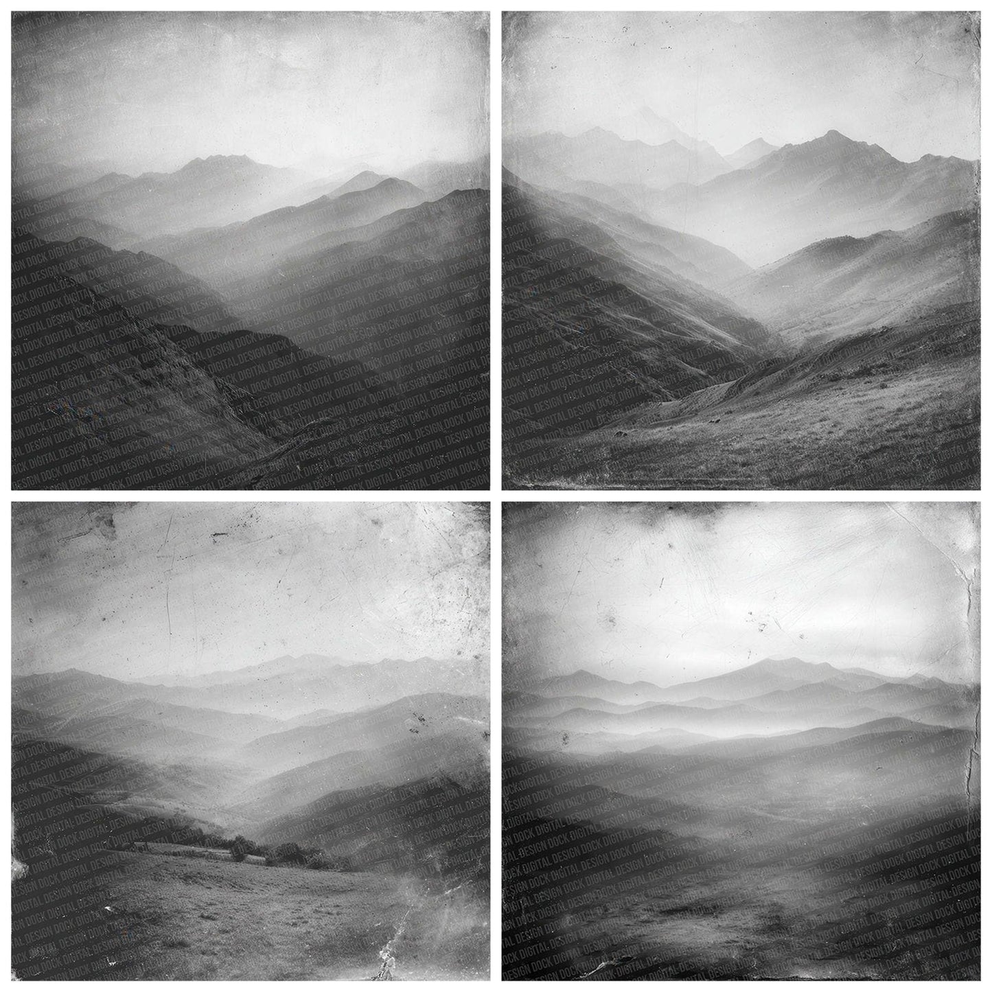 Damaged Mountain Valley Digital Paper Pack (DDD001390)