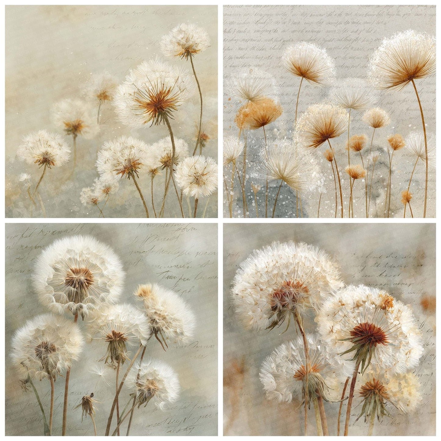Dandelion Wish Drift Digital Paper Pack (DDD007643)