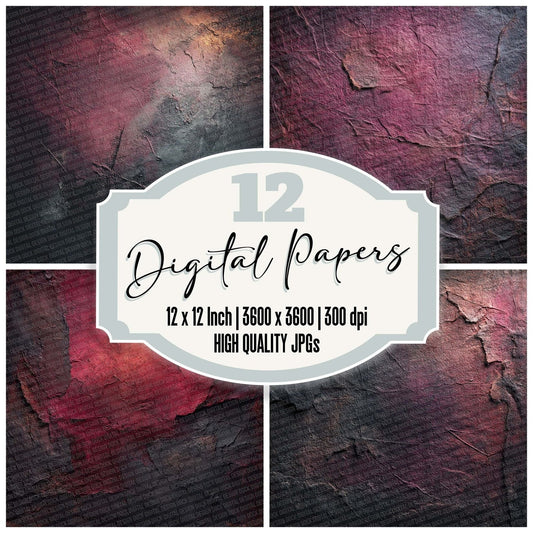 Dark Love Scars Digital Paper Pack (DDD001400)