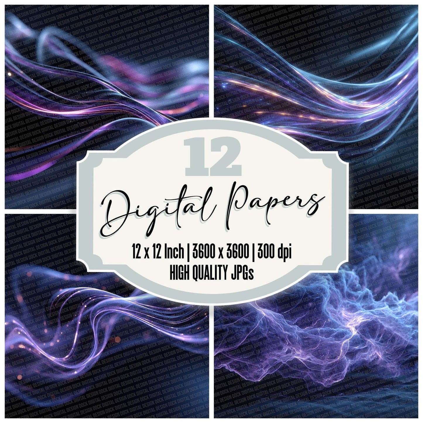 Dark Matter Flow Digital Paper Pack (DDD001402)