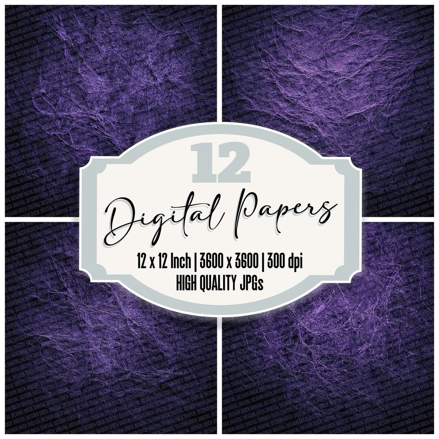Darknest Purple Texture Digital Paper Pack (DDD001404)