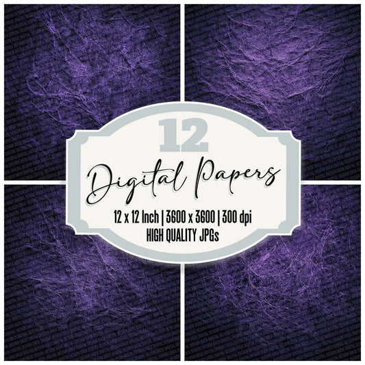 Darknest Purple Texture Digital Paper Pack (DDD001404)