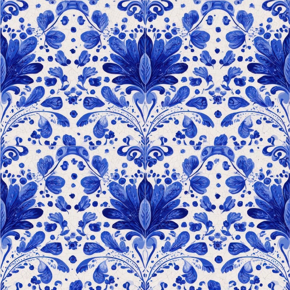 Delft Blue Ornament Digital Paper Pack (DDD008390)