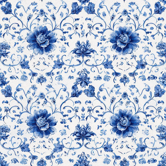 Delft Floral Tile Digital Paper Pack (DDD008370)