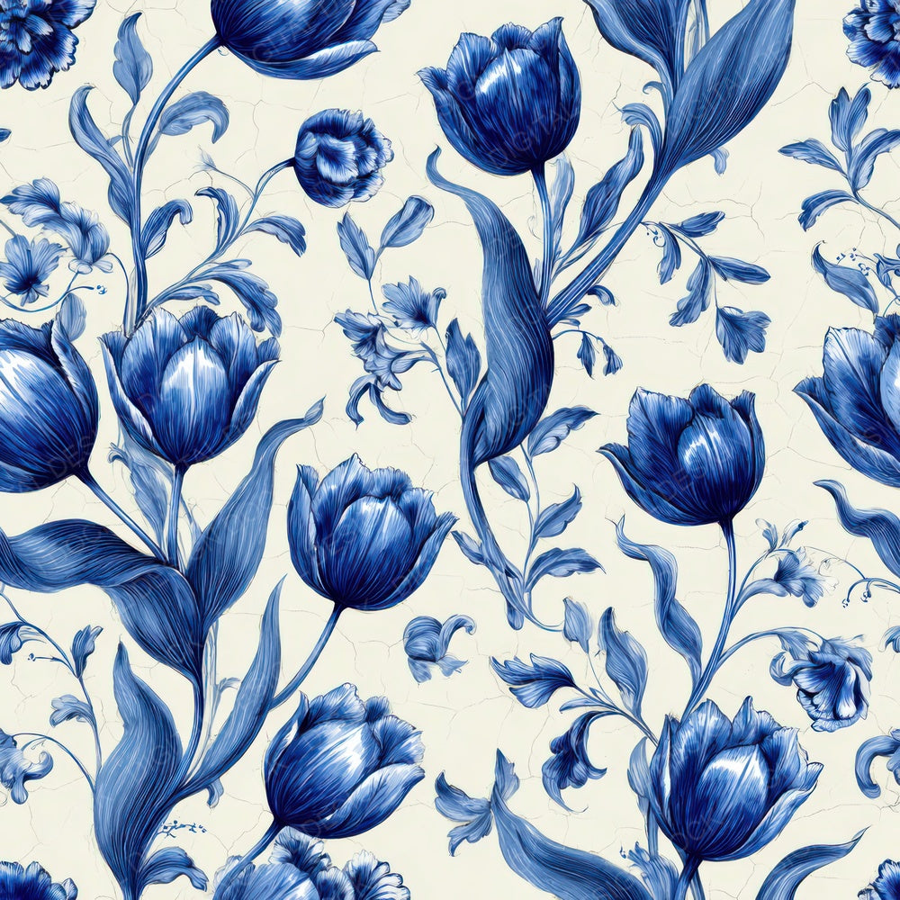 Delft Tulip Pattern Digital Paper Pack (DDD008395)