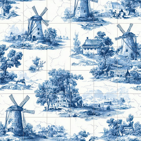 Delft Windmill Tiles Digital Paper Pack (DDD008396)