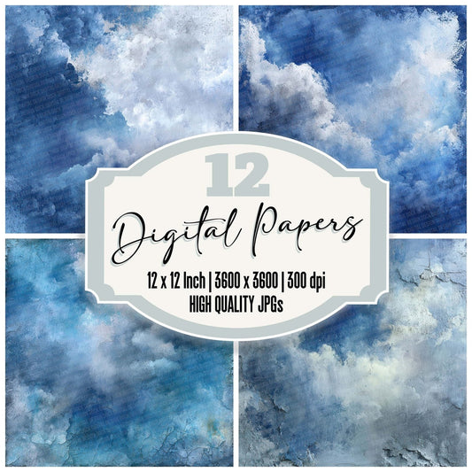 Denim Storm Wash Digital Paper Pack (DDD001441)