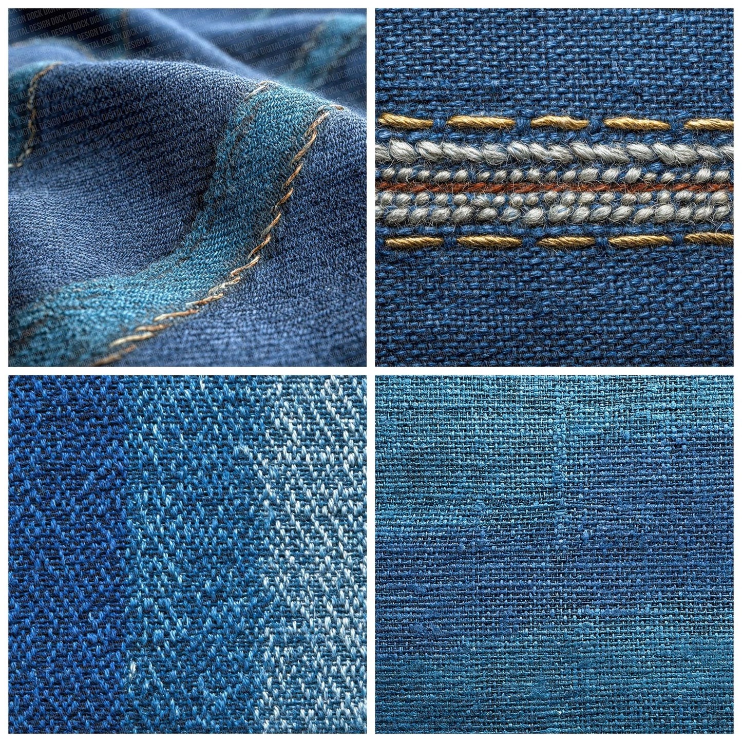 Denim Weave Texture Digital Paper Pack (DDD001443)