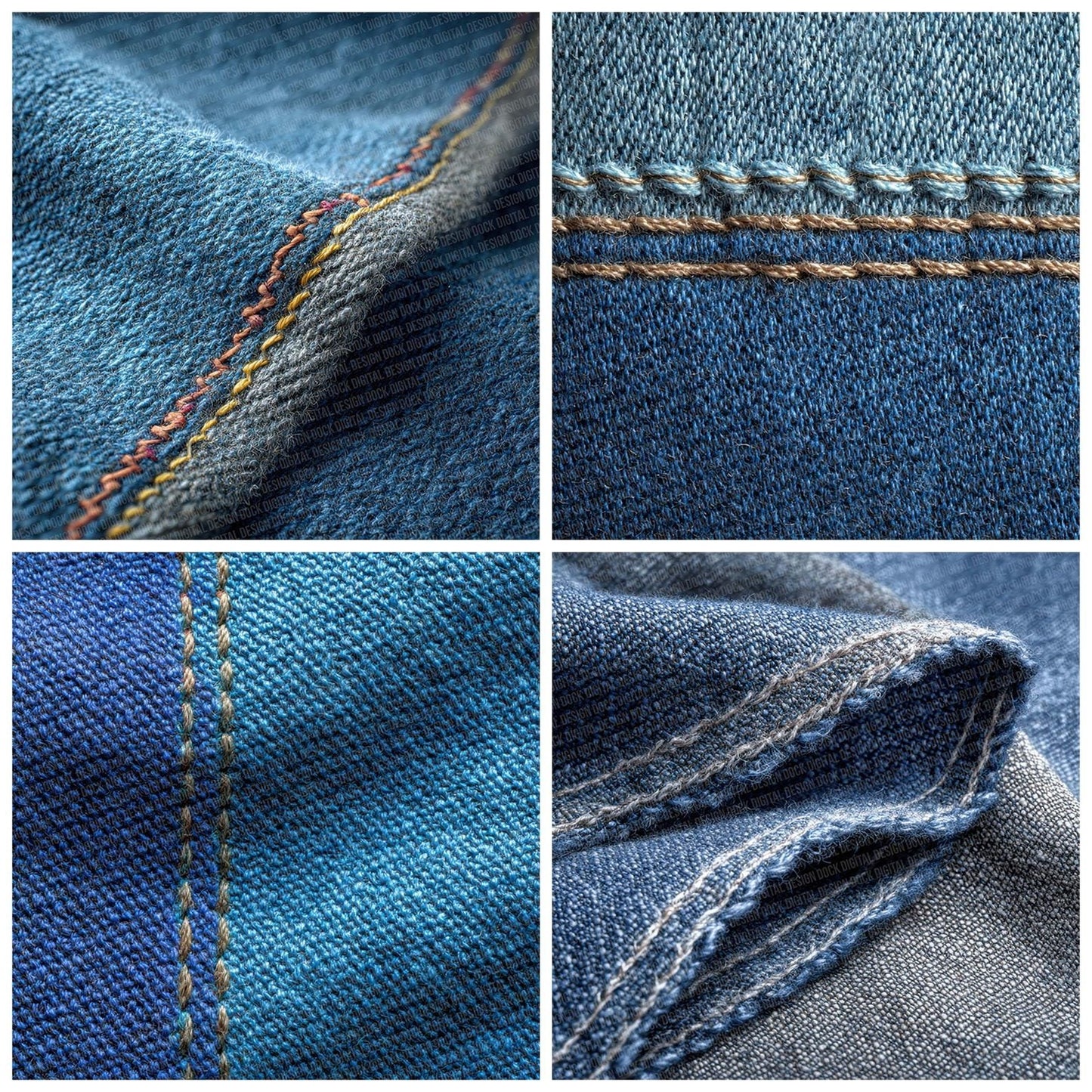 Denim Weave Texture Digital Paper Pack (DDD001443)