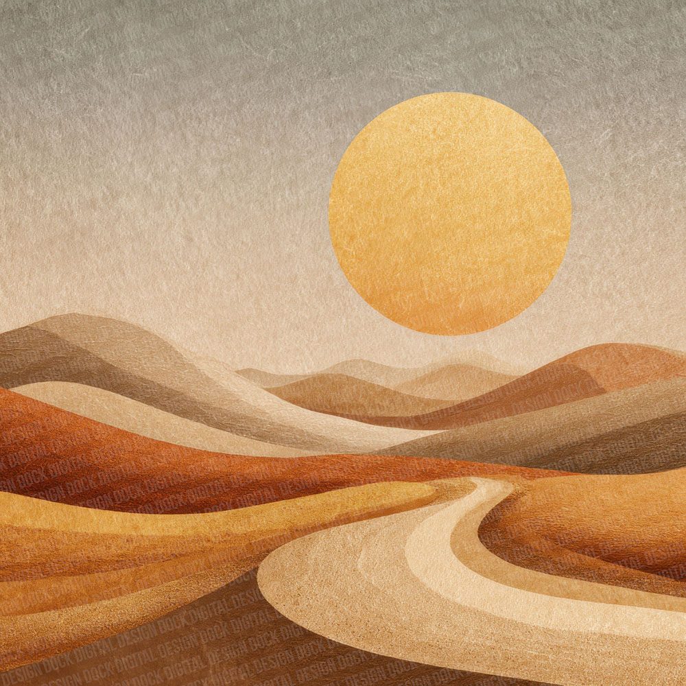Desert Dune Boho Landscape Digital Paper Pack (DDD001448)