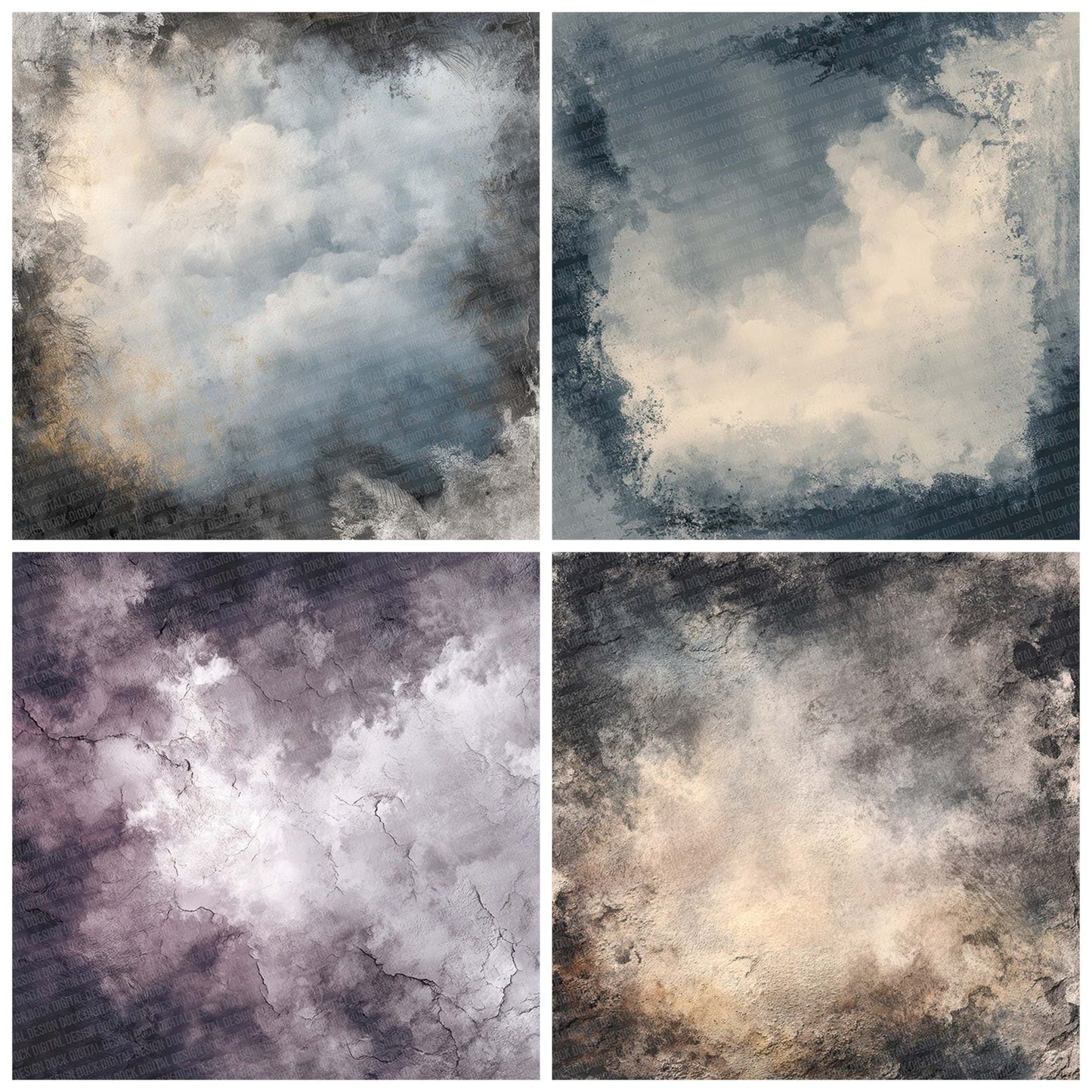 Dove Slate Wash Digital Paper Pack (DDD001477)