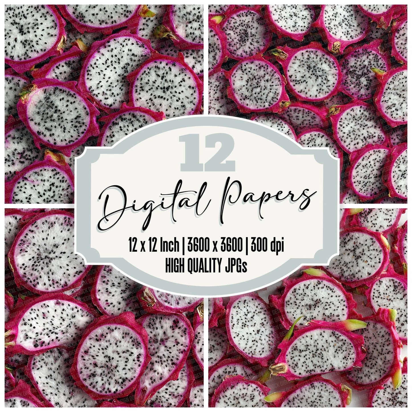 DragonFruit Overhead Fill Digital Paper Pack (DDD001483)