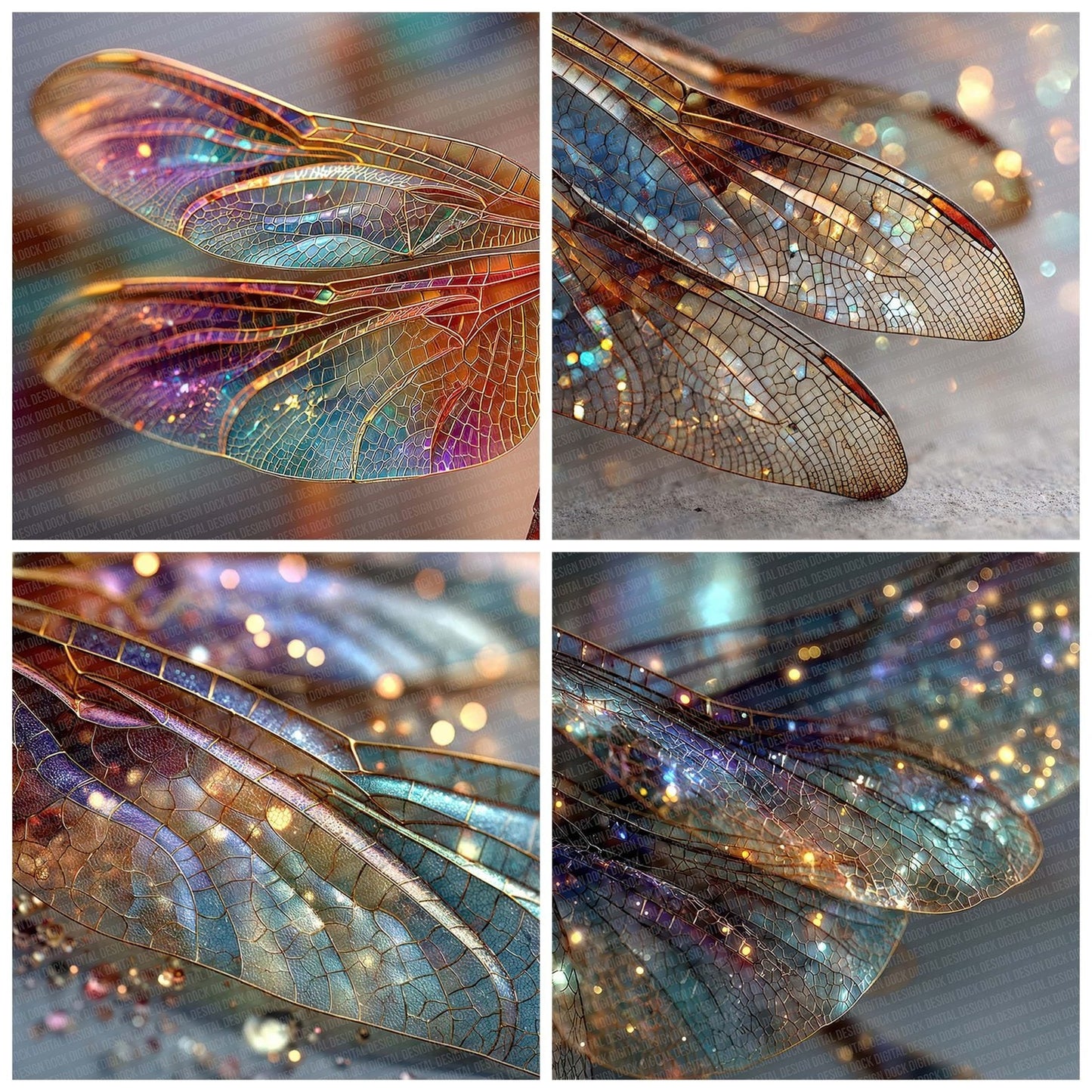 Dragonfly Mesh Light Digital Paper Pack (DDD001482)