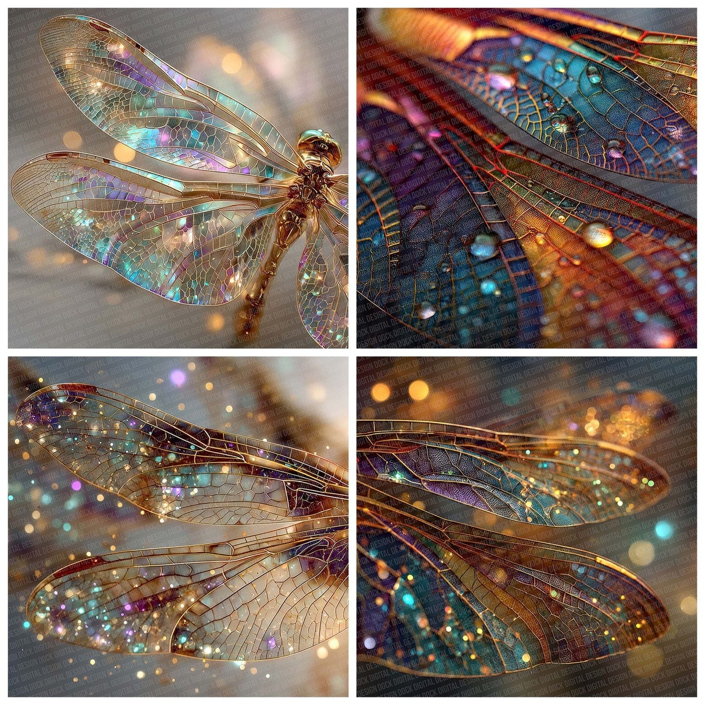 Dragonfly Mesh Light Digital Paper Pack (DDD001482)