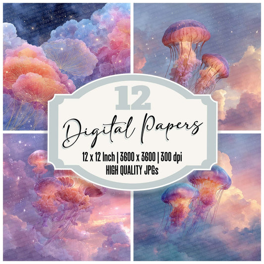 Dream Jelly Sky Digital Paper Pack (DDD001489)