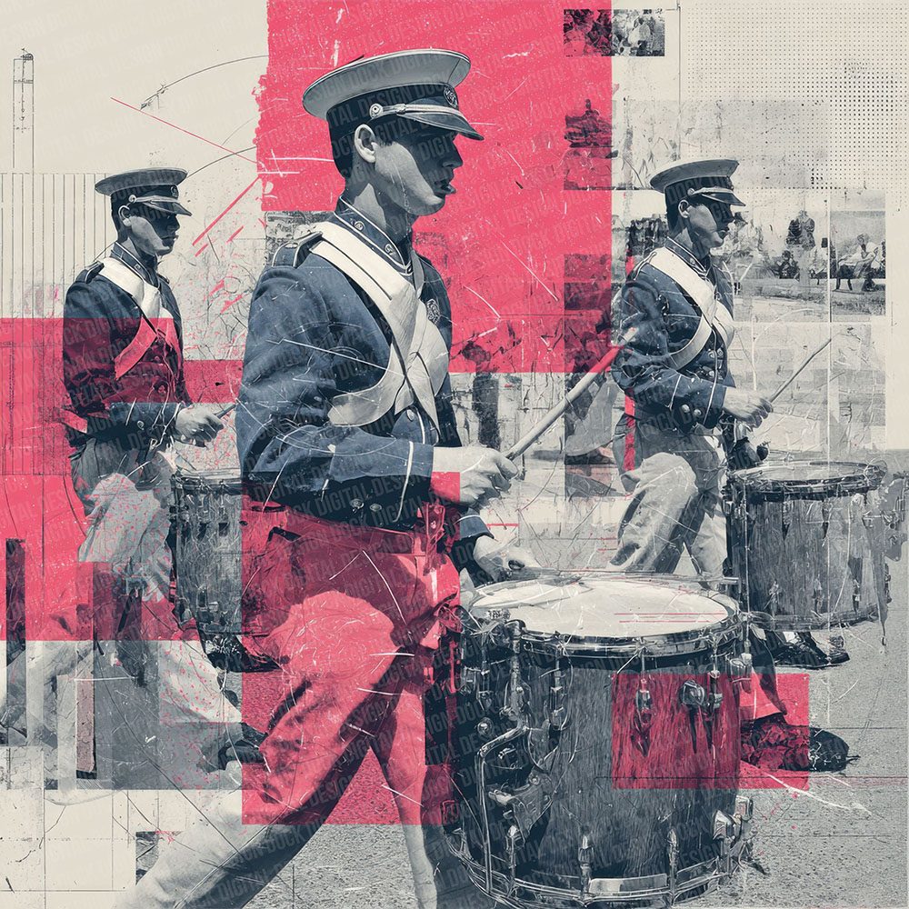 Drum Corps Moodboard Digital Paper Pack (DDD001508)
