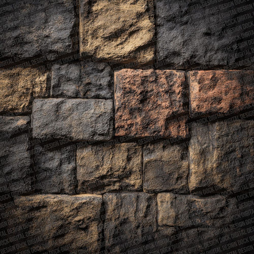 Dungeon Stone Wall Texture Digital Paper Pack (DDD001516)
