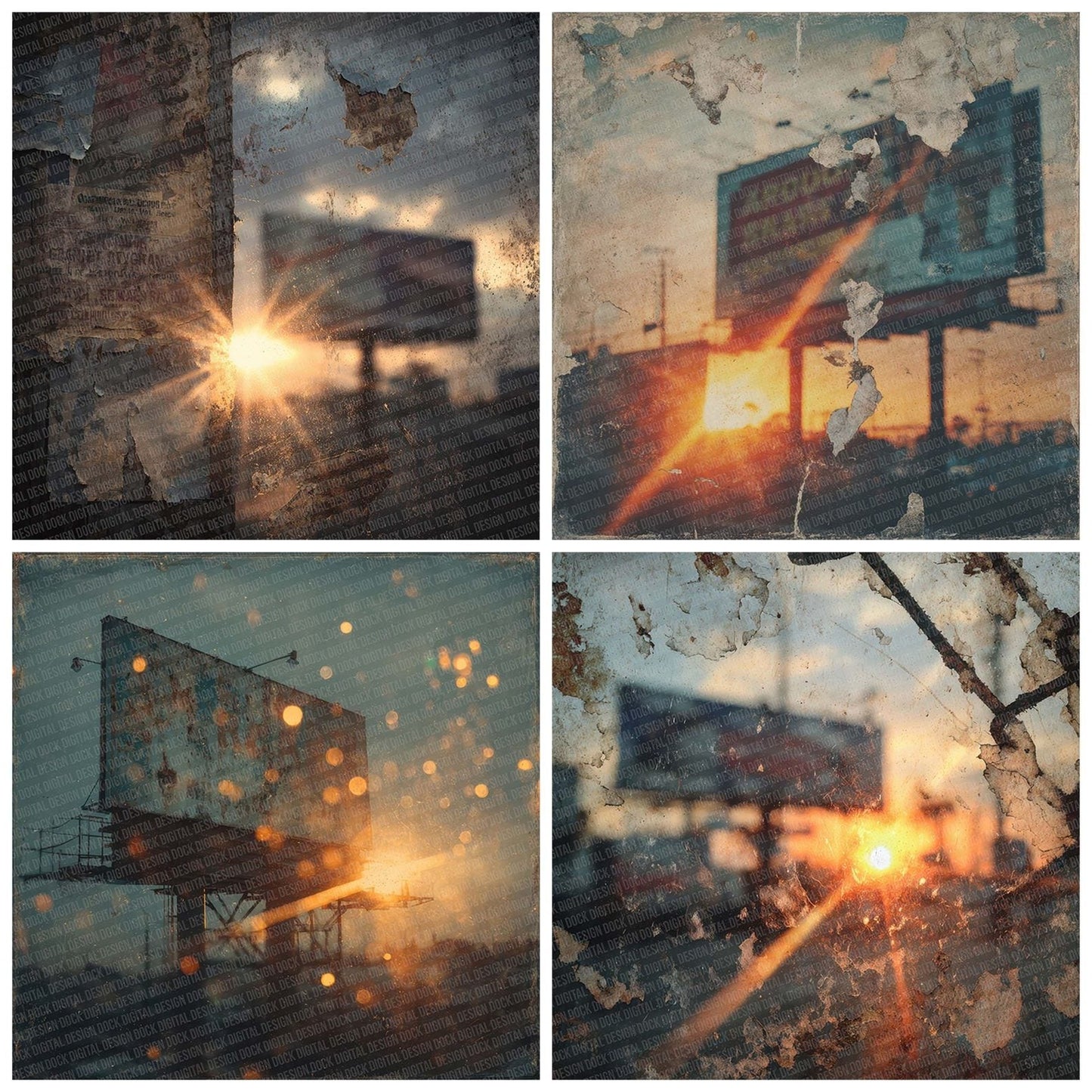 Dusk Billboard Flare Digital Paper Pack (DDD001517)