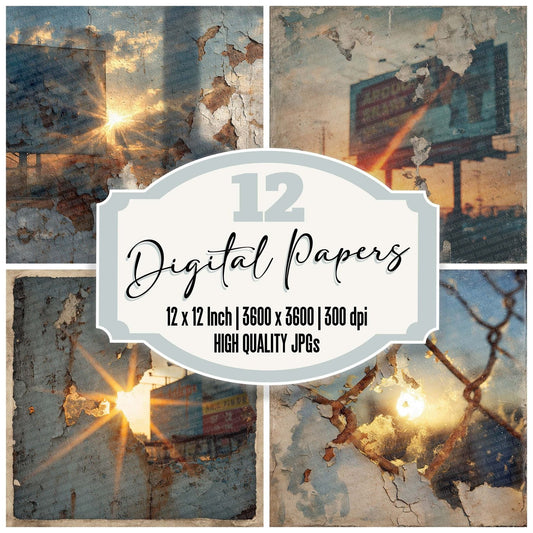 Dusk Billboard Flare Digital Paper Pack (DDD001517)