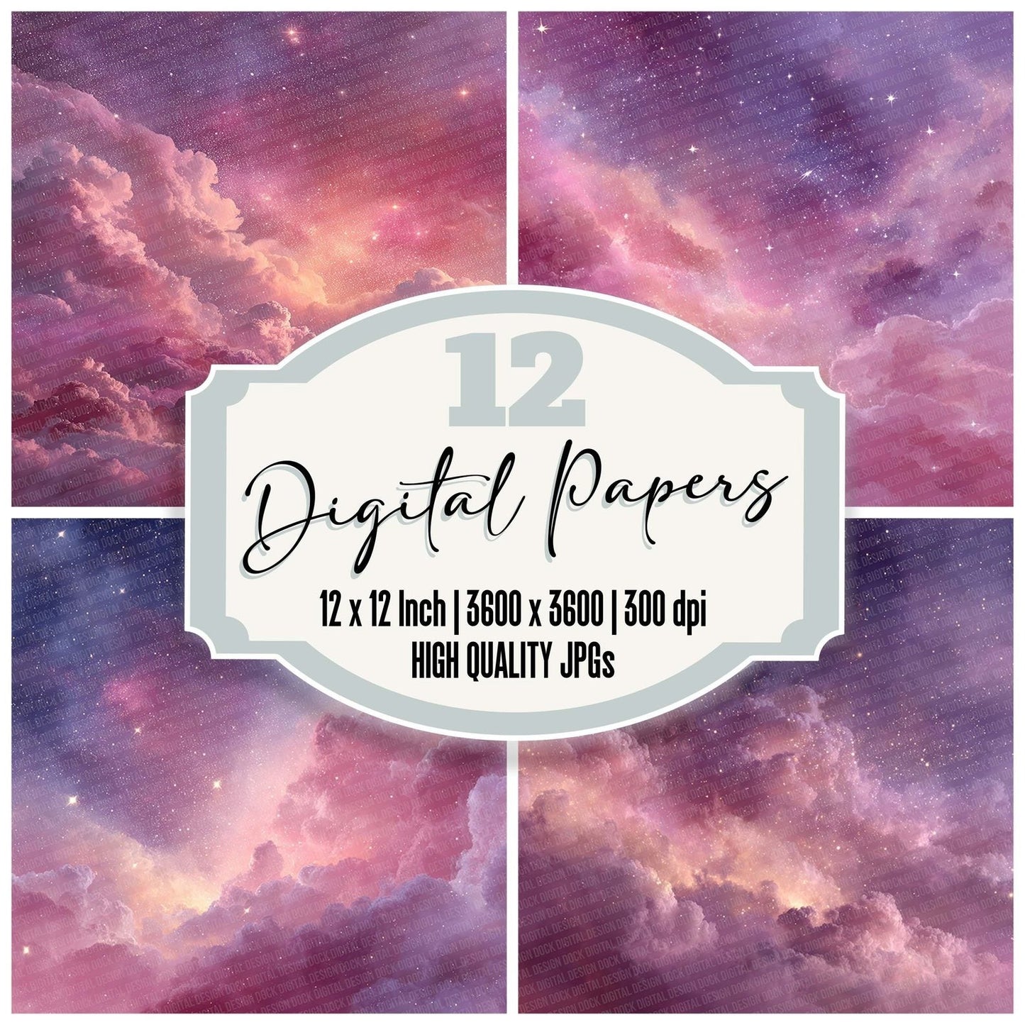 Dusty Celestial Digital Paper Pack (DDD001523)