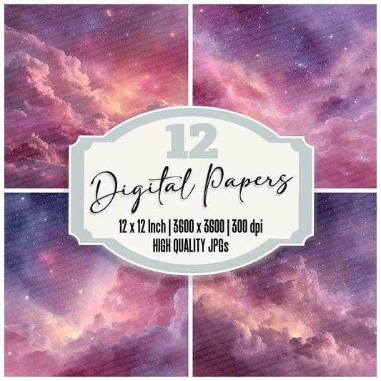 Dusty Celestial Digital Paper Pack (DDD001523)