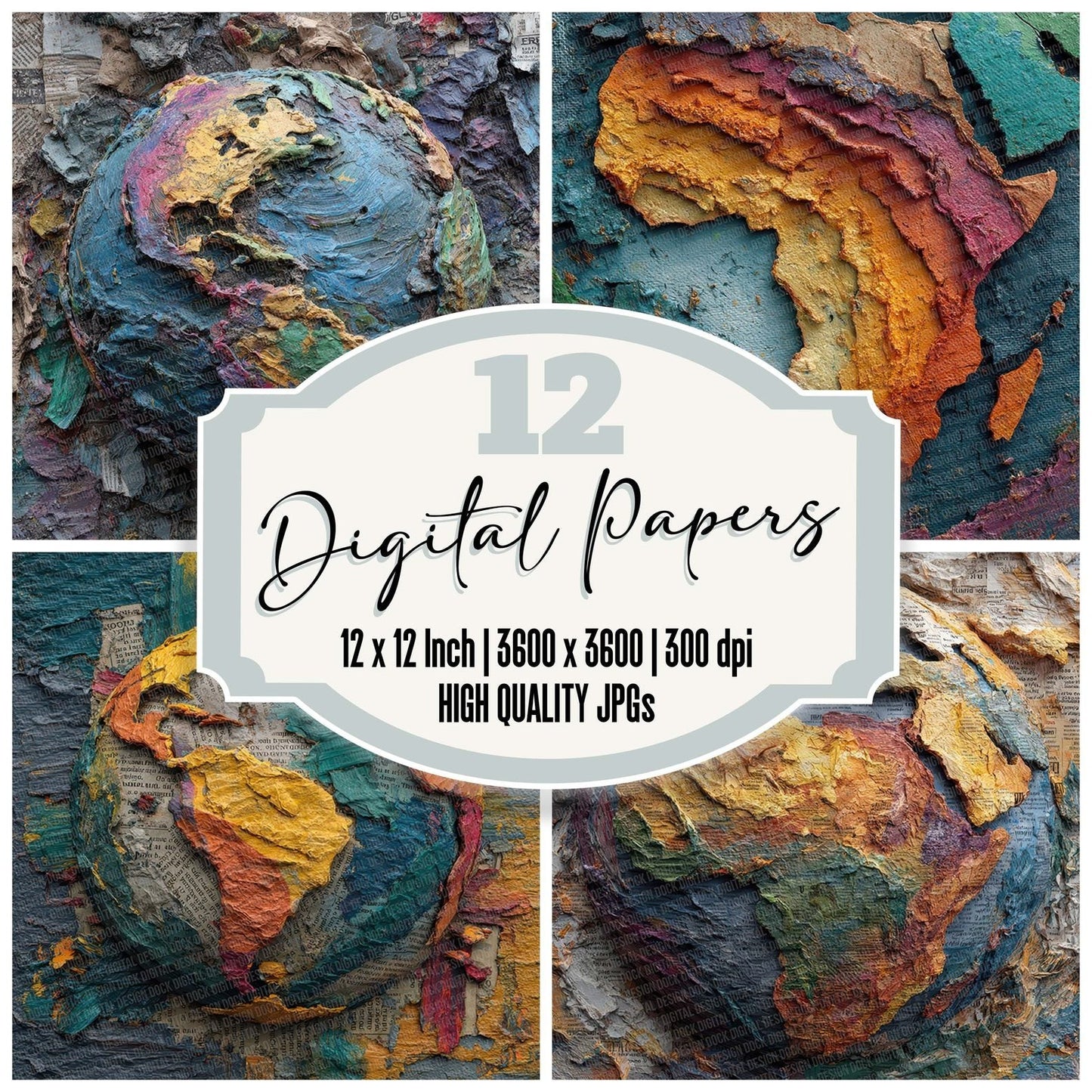 Earth Layer Mash Digital Paper Pack (DDD001539)