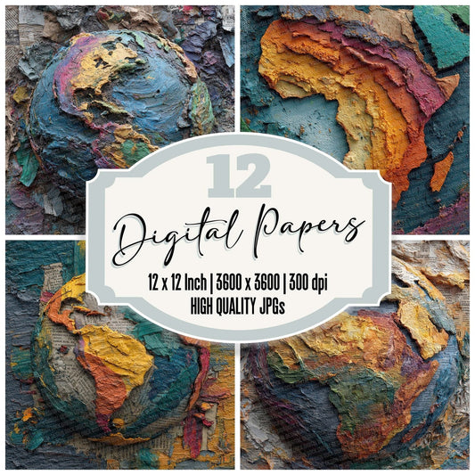Earth Layer Mash Digital Paper Pack (DDD001539)