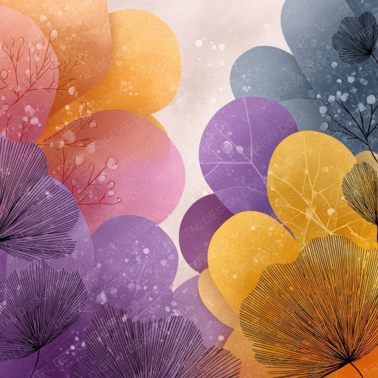 Edge Whisper Floral Wash Background Digital Paper Pack (DDD007754)