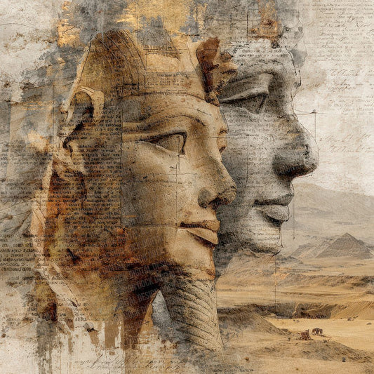 Egyptian Relic Collage Digital Paper Pack (DDD001548)