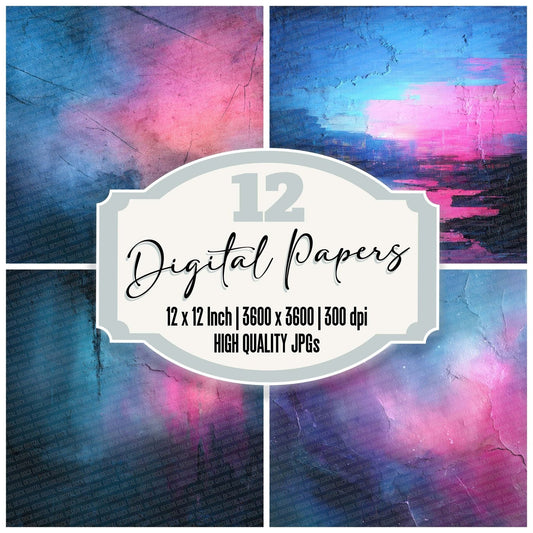 Electric Dream Cyberpunk Digital Paper Pack (DDD007646)