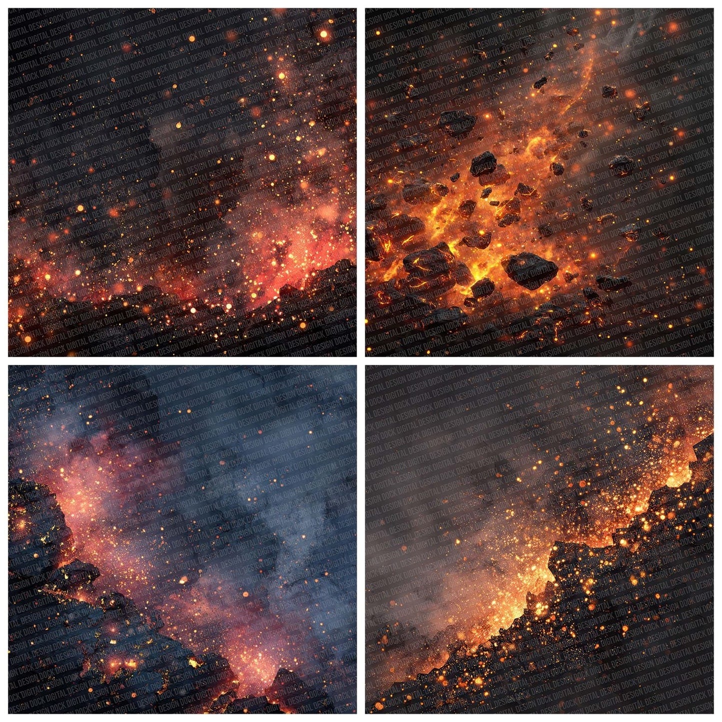 Ember Black Sand Digital Paper Pack (DDD001556)