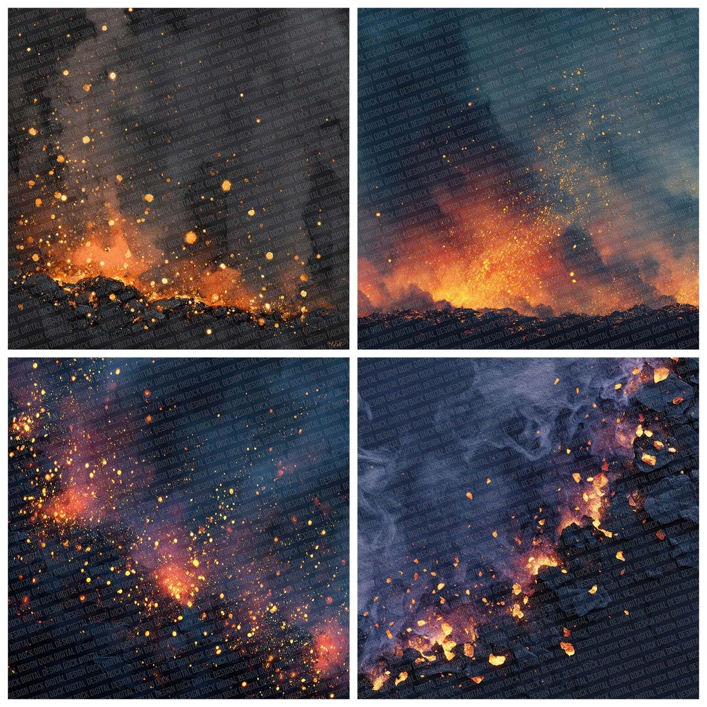 Ember Black Sand Digital Paper Pack (DDD001556)