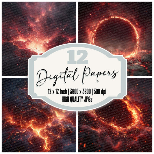 Ember Curl Heat Digital Paper Pack (DDD001557)
