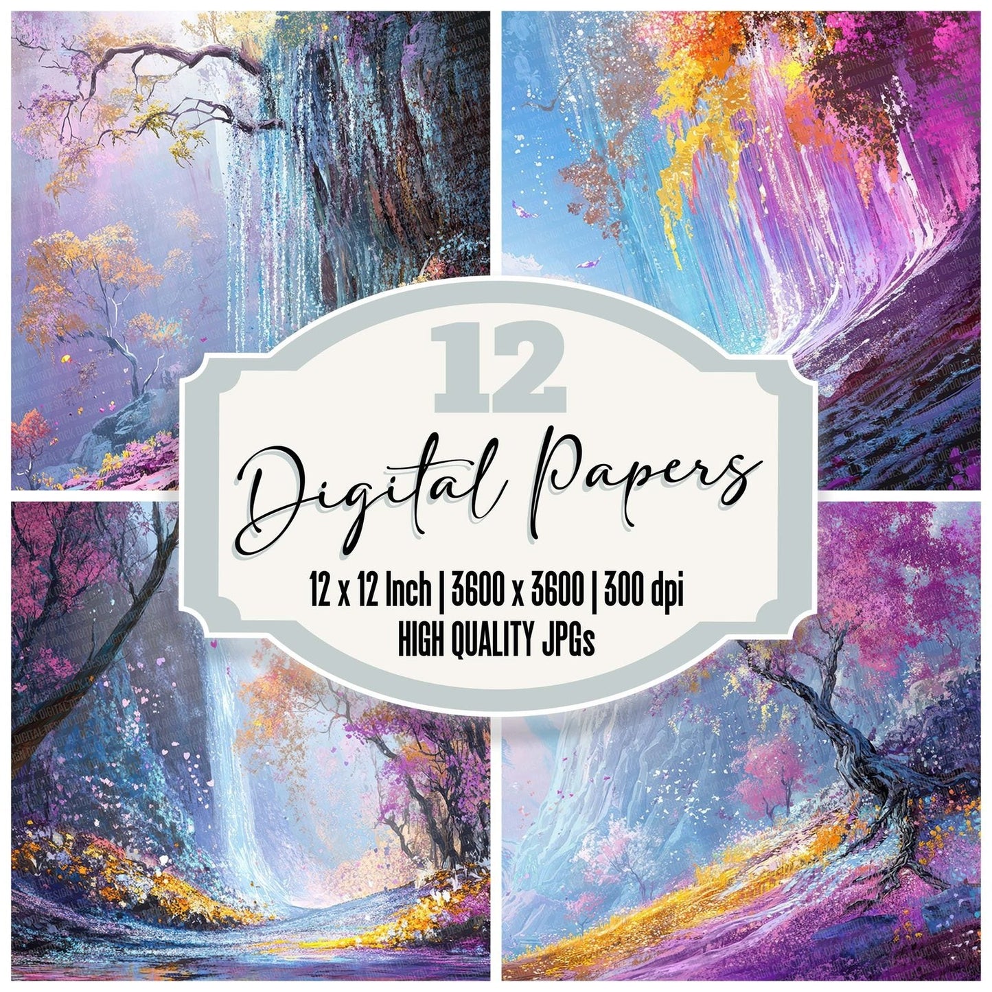 Enchanted Forest Fade Digital Paper Pack (DDD001599)