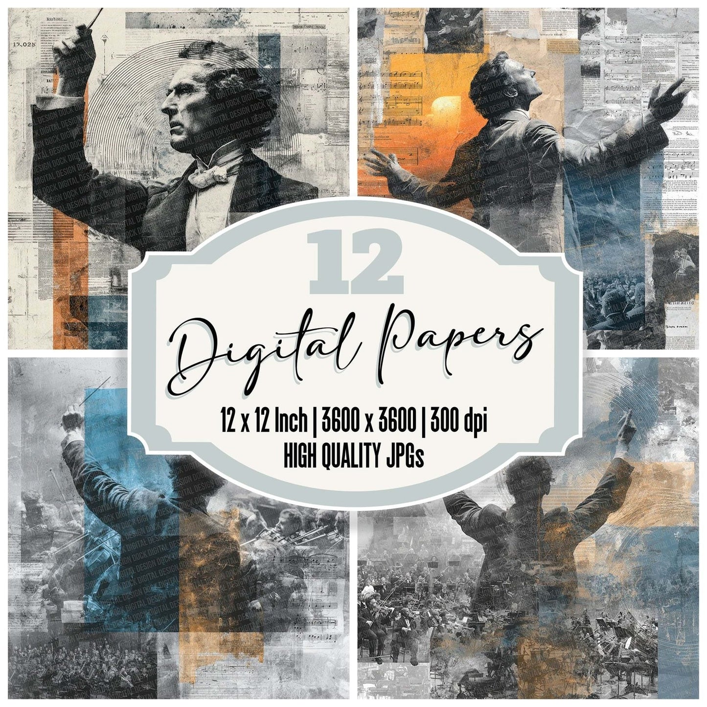 Epic Orchestra Moodboard Digital Paper Pack (DDD001607)