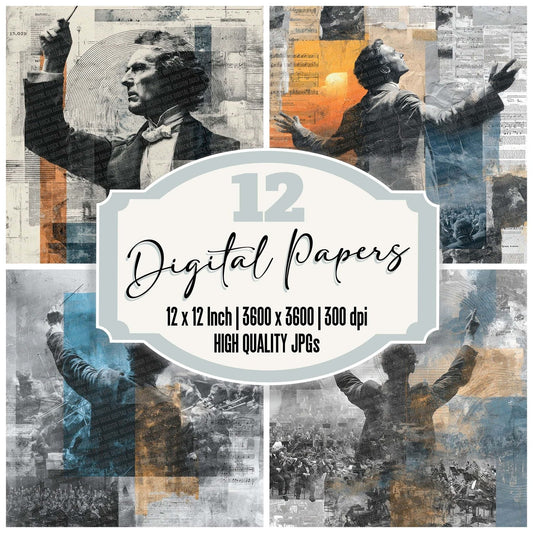Epic Orchestra Moodboard Digital Paper Pack (DDD001607)