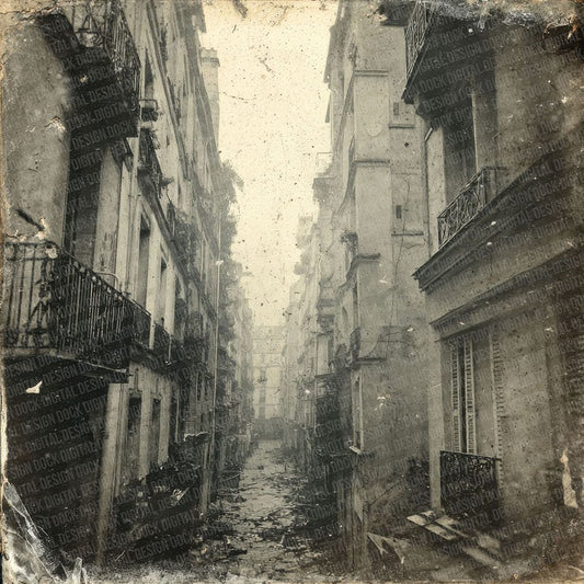 European Alley Damaged Photo Digital Paper Pack (DDD001621)