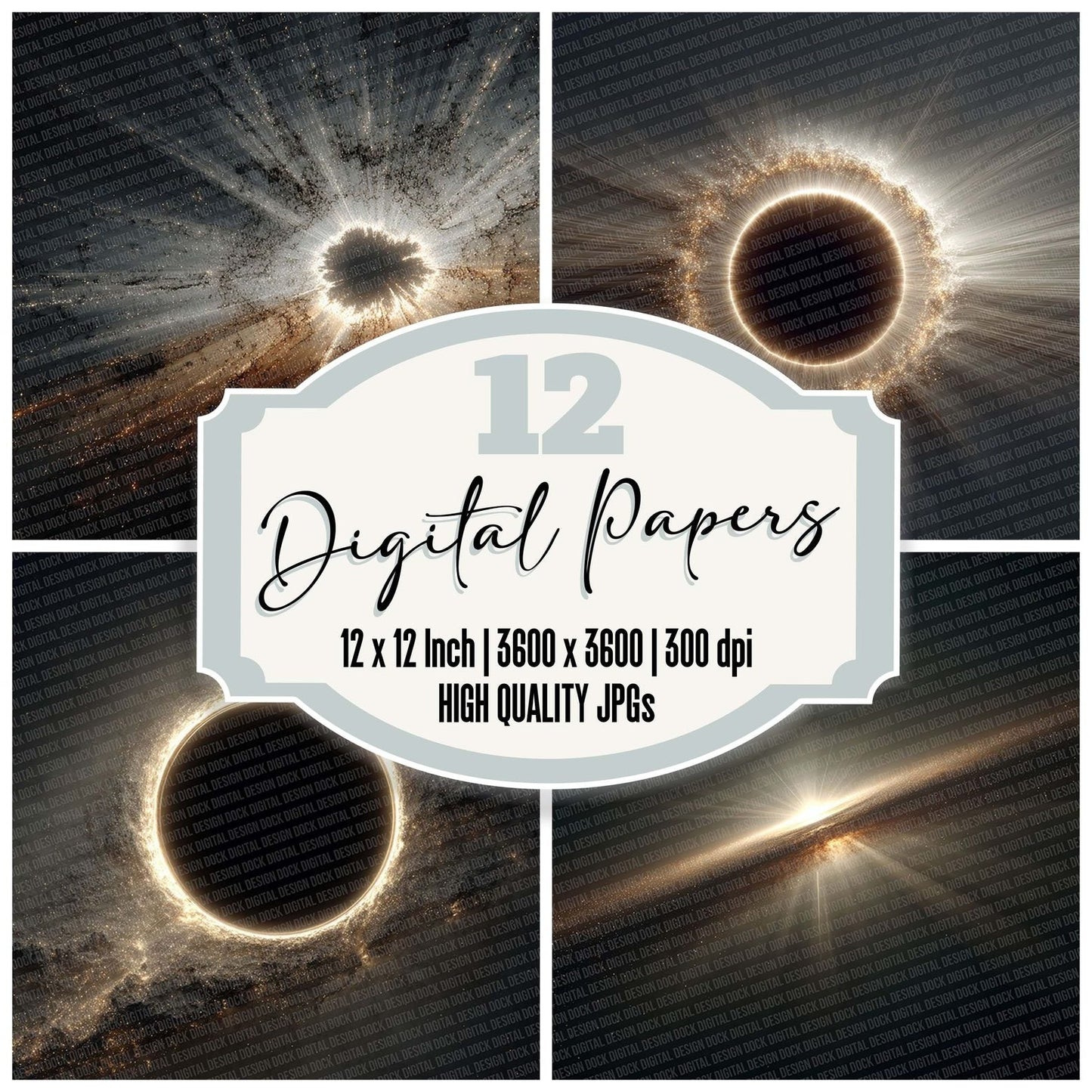Event Horizon Glow Digital Paper Pack (DDD001622)