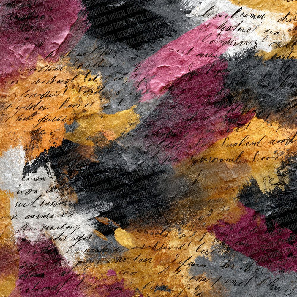 Expressionist Motion Art Layers Script Digital Paper Pack (DDD001626)