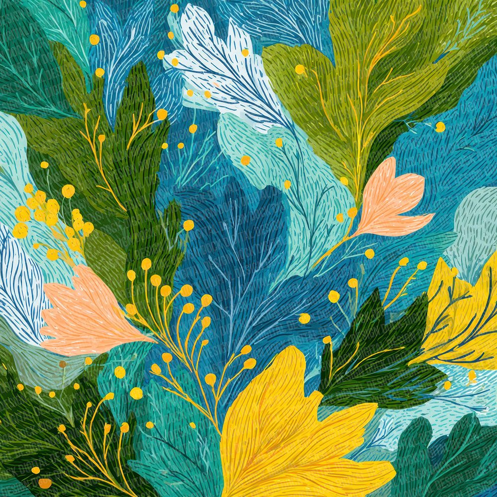 Expressive Botanical Flow Digital Paper Pack (DDD001627)