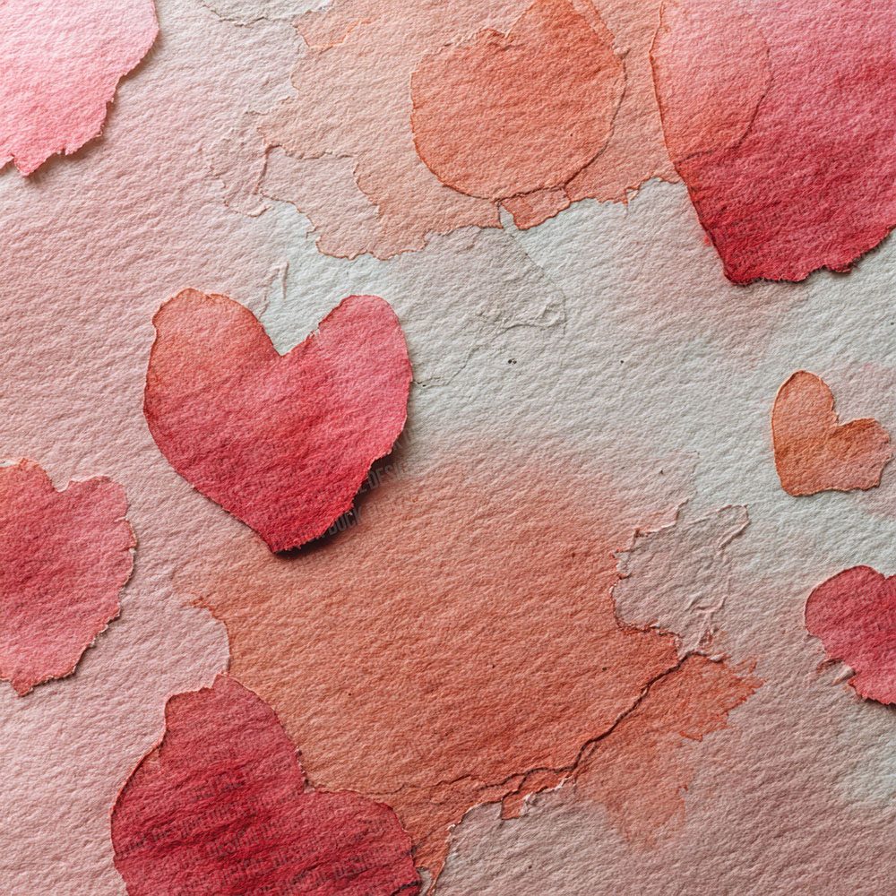 Faded Heart Wash Digital Paper Pack (DDD001654)