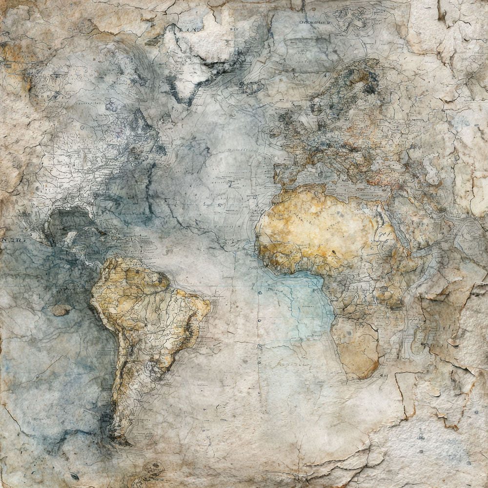 Faded World Cartography Digital Paper Pack (DDD001674)