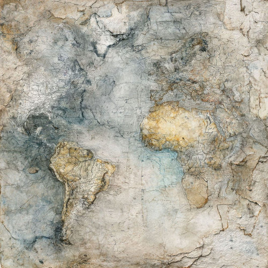 Faded World Cartography Digital Paper Pack (DDD001674)