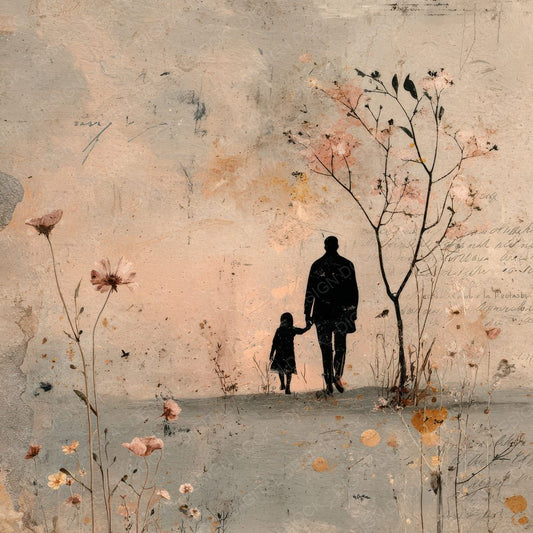 Family Moment Holding Hands Digital Paper Pack (DDD007811)
