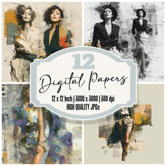 Fashion Week Layers Digital Paper Pack (DDD001685)