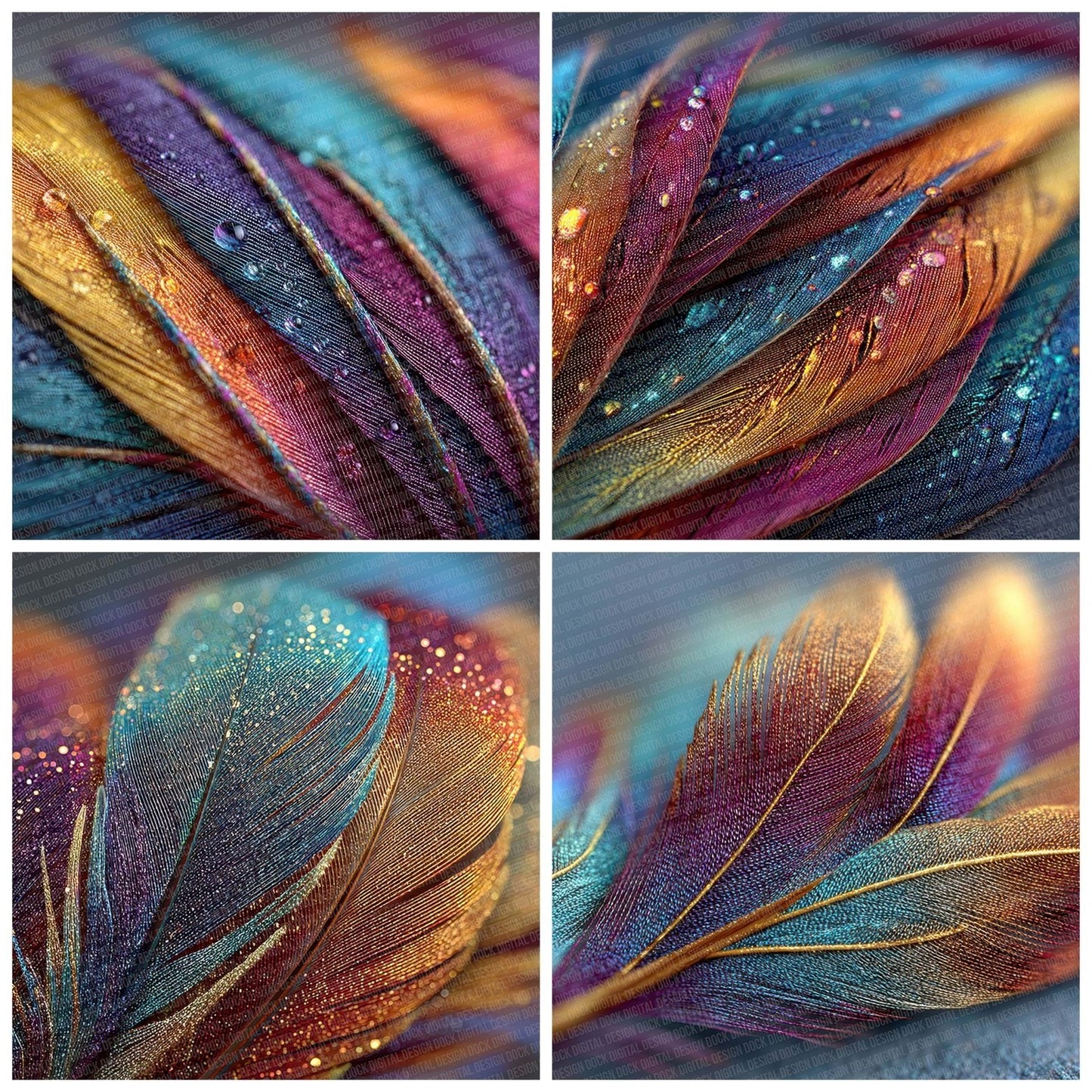 Feather Shine Threads Digital Paper Pack (DDD001690)