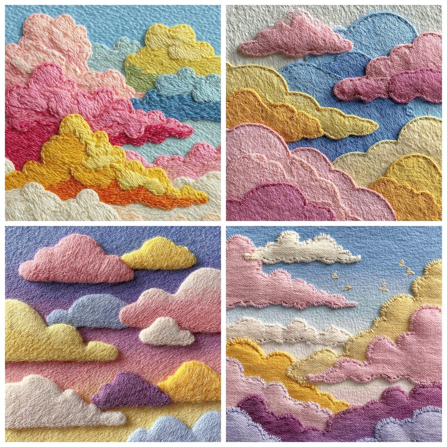 Felt Cloud Stitch Digital Paper Pack (DDD001694)
