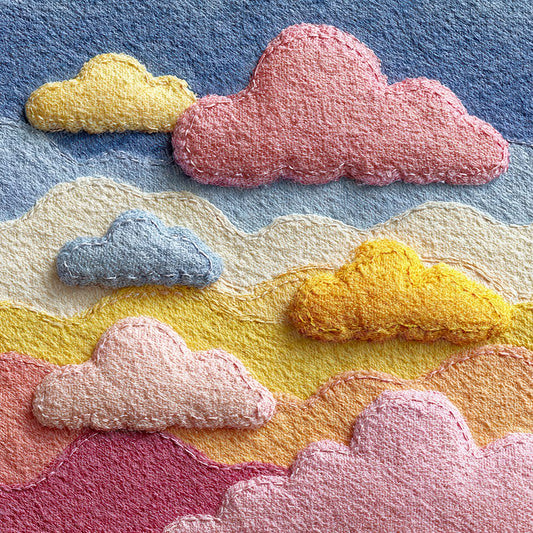 Felt Cloud Stitch Digital Paper Pack (DDD001694)